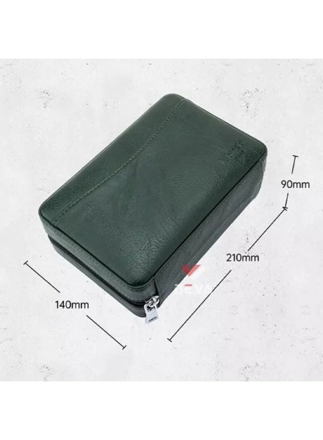 LUBINSKI Travel Cigar Humidor – Portable Airtight Case for Cigars, Durable Protection (5-6 Cigar Capacity), Gift-Ready - Image 4