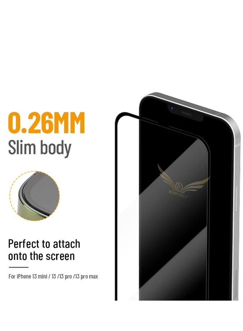 BORTONY Tempered Glass Screen Protector for Apple iPhone 13/13 Pro 6.1 Inch - Image 3
