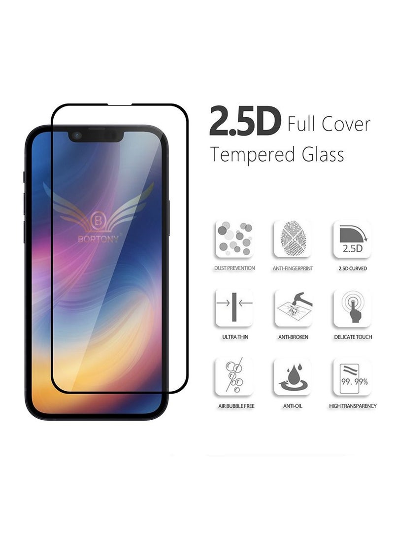 BORTONY Tempered Glass Screen Protector for Apple iPhone 13/13 Pro 6.1 Inch - Image 2