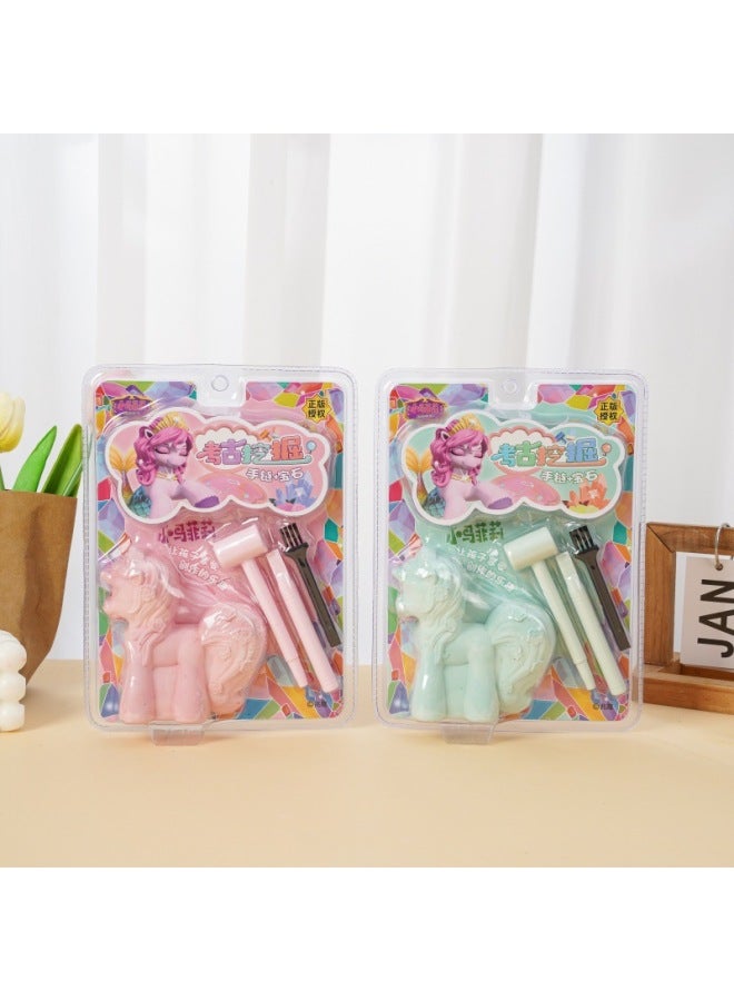 Genuine Licensed Archaeological Bracelet Gem Children's Puzzle Plaster Exploration Digging Mechanism Toys Wholesale-Color:2244 Archaeological Excavation [single Price 15 Pieces Per Box]  - Image 4