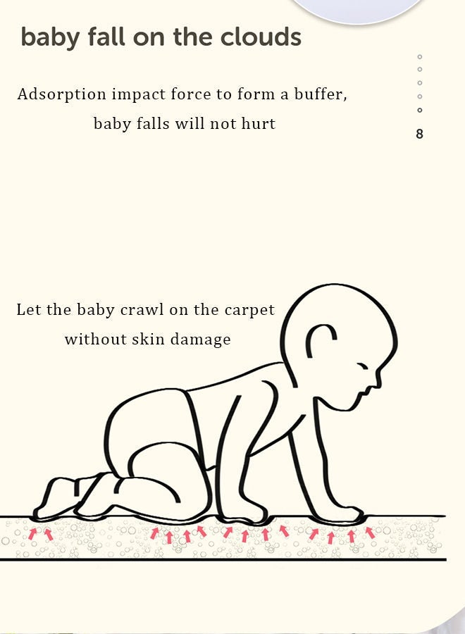 Gray Plush Puzzle Foam Floor Mat for Kids- Thick Interlocking Fluffy Tiles with Border Square Rug Split Joint Soft Climbing Carpet Mats Area Rug for Room Floor - Image 4