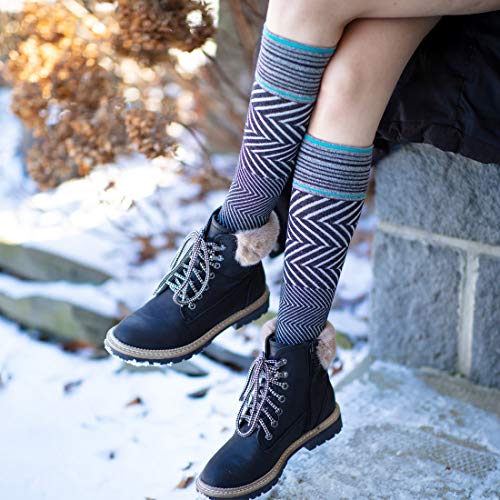 ja vie 76% Merino Wool Compression Socks 15-20mmHg Seamless Toe for Women & Men - Image 5