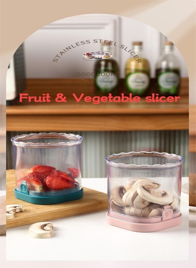 TCJ Fruit slicer Vegetable slicer Slices evenly Plate decoration Cake companions - Image 1