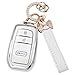 JAMCARI for Toyota Key fob Cover 3 Buttons Soft TPU Key Fob Case for 20222025 Toyota 4runner Prius Corolla Cross Hatchback Tundra Sequoia LE XLE Car Key Cover with Bling KeychainWhite - Image 2