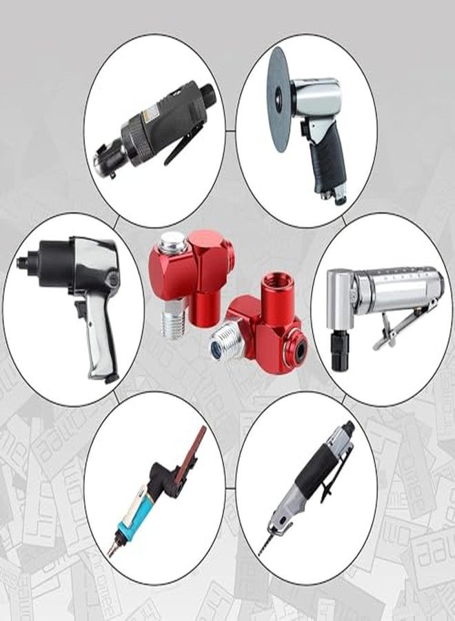 Bewinner 4Pcs 1/4 NPT 360 Degree Swivel Air Hose Fittings, Universal 1/4”Industrial Air Fittings and Pneumatic Tool Adapter, Portable Air Hose Connector Pneumatic Tool Adapter - Image 4