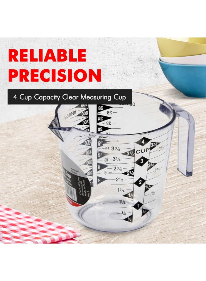 شيف كرافت كوب قياس بلاستيكي آمن لغسالة الصحون شفاف وأسود - Image 4