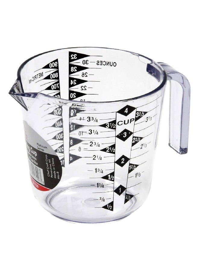 شيف كرافت كوب قياس بلاستيكي آمن لغسالة الصحون شفاف وأسود - Image 3