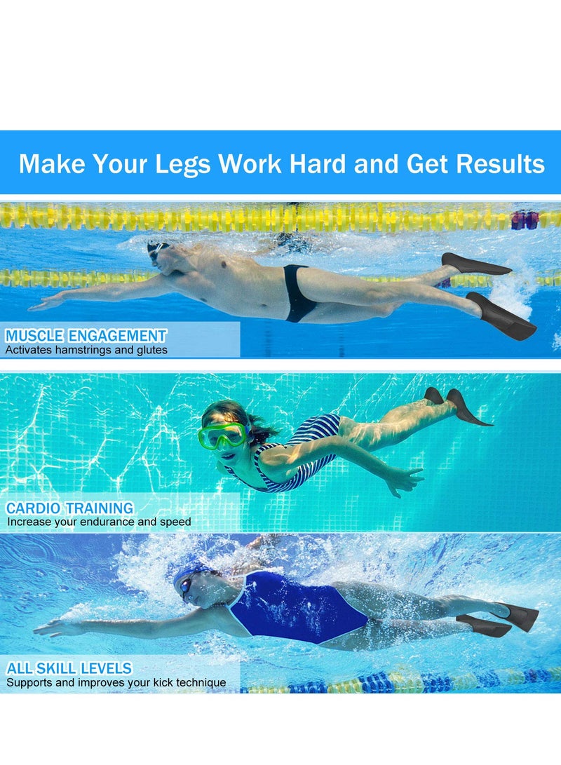 SYOSI Swim Fins Kids,Youth Flippers for Swimming,Training and Snorkeling Beginners, Size Suitable for Children, Girls, Boys - Image 2