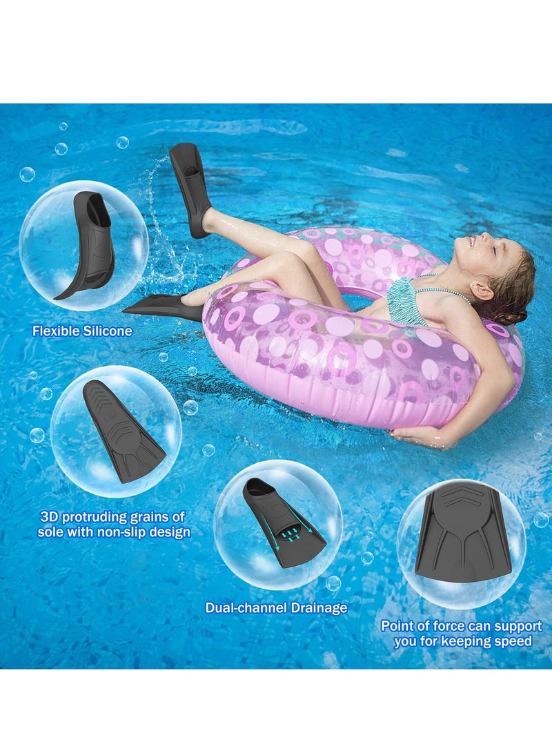 SYOSI Swim Fins Kids,Youth Flippers for Swimming,Training and Snorkeling Beginners, Size Suitable for Children, Girls, Boys - Image 4