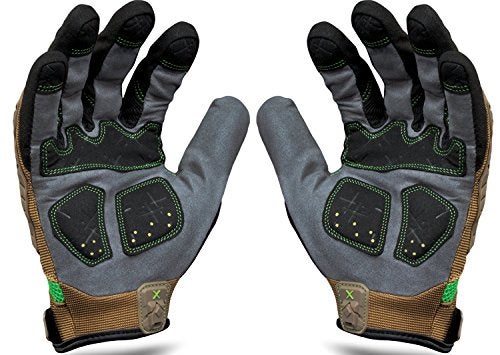 Ironclad EXO Motor Impact Glove; Work Gloves, TPR Impact Protection, (1 Pair), EXO2-PIG-04-L,Brown - Image 3