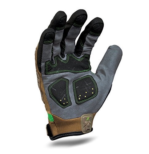 Ironclad EXO Motor Impact Glove; Work Gloves, TPR Impact Protection, (1 Pair), EXO2-PIG-04-L,Brown - Image 2