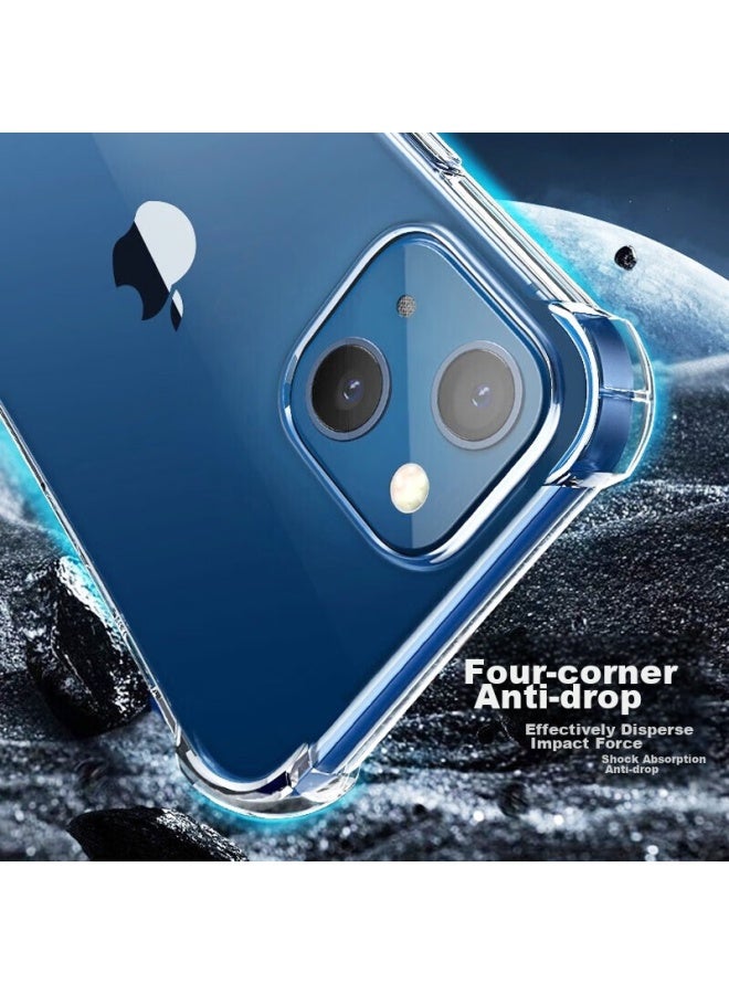 kelleia Kalaio Iphone 13 Case, Transparent Shockproof Tpu Airbag Soft Shell/protective Case For Iphone 13, 6.1 Inch - Image 2