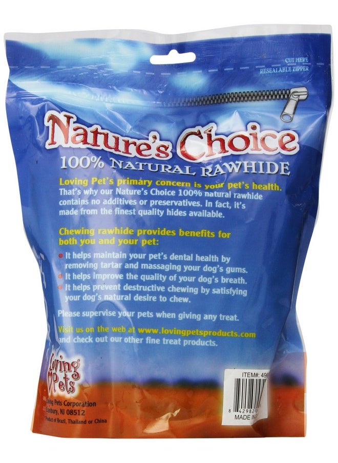 Loving Pets Loving Pets Nature's Choice 100-Percent Natural Rawhide Munchy Sticks Value Pack Dog Treat, 5-Inches, 100/Pack (Assorted Colors)  - Image 2