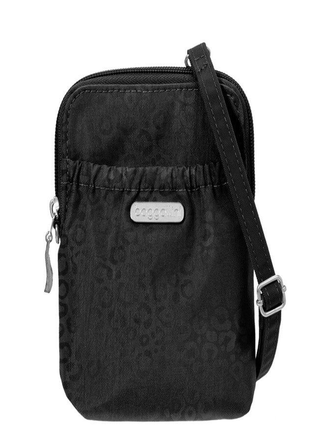 Baggallini Bryant Pouch, Black Cheetah, One Size