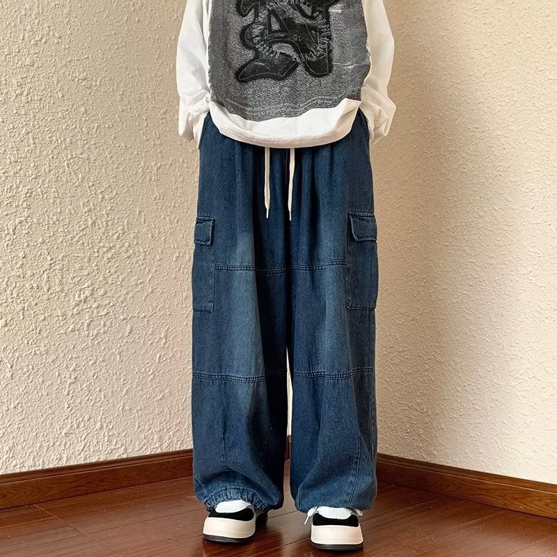 Unisex Casual Daily Denim Jeans - Image 3