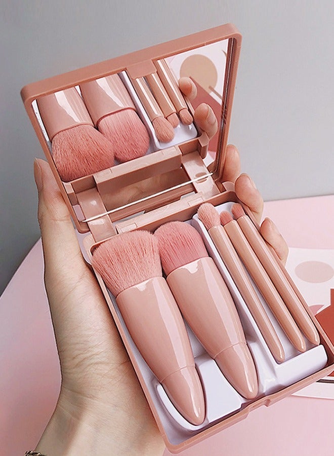 مجموعة جديدة لفرشاة مكياج ذات 5 عدسات متنقلة، وفرشاة بارود متحركة متعددة الوظائف، وفرشاة خدود، وأداة تجميل - Image 1