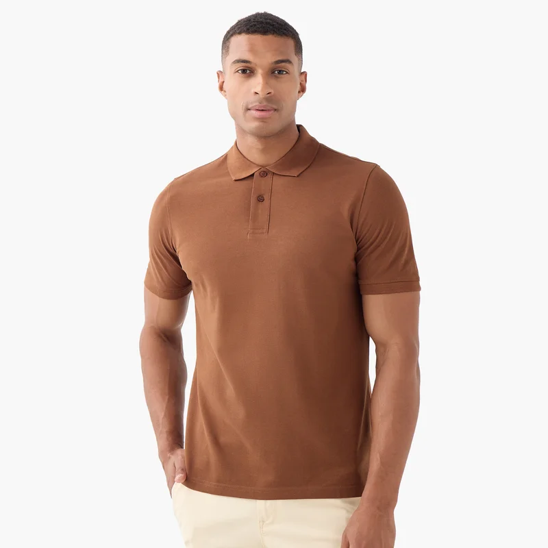 سبلاش فيڤ تيشيرت بولو بقصة عادية وأكمام قصيرة