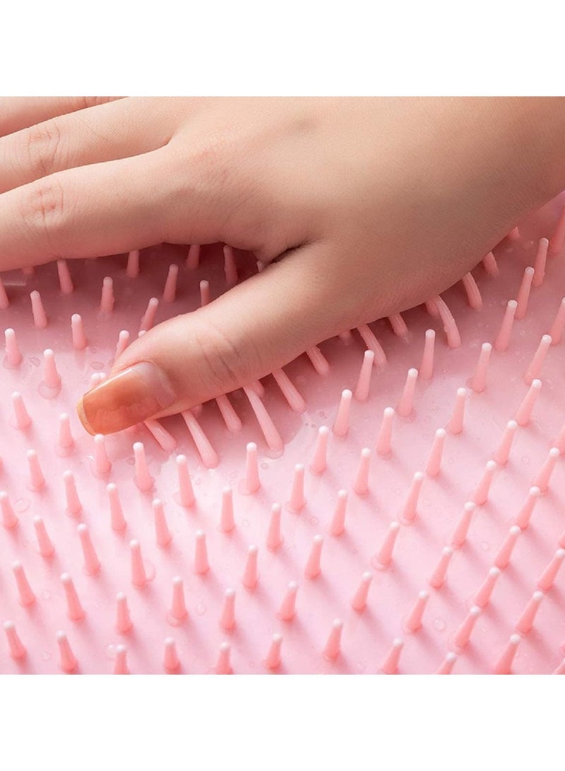 SYOSI Foot Scrubber Cleaner Massager Shower Brush with Non-Slip Suction Cups and Soft Acupressure Massage Mat for Care Circulation & Reduces Pain - Image 4