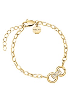 RoseField Rosefield Bow Link Studs Bracelet Gold - JBBSG-J899  - Image 1
