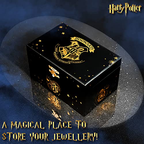 Harry Potter Jewelry Box, Musical Box Storage with Spinning Hogwarts Crest - Image 3