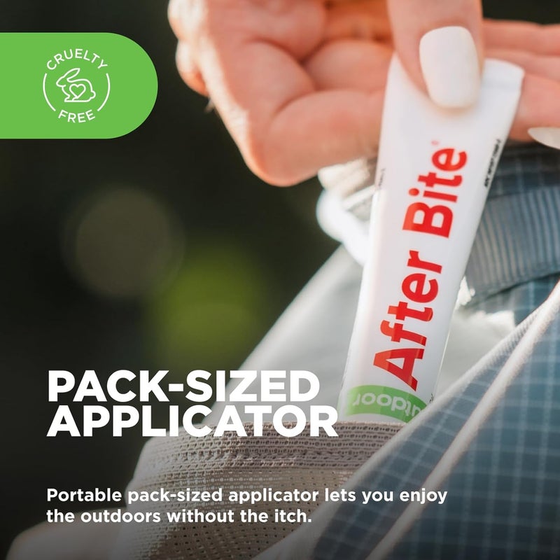 AfterBite Outdoor Formula - Itch Relief with Diphenhydramine HCl - Ideal for Mosquito & Fire Ant Bites, Bees & More - Portable Gel Formula - 0.7 oz (4 Pack) - Image 2