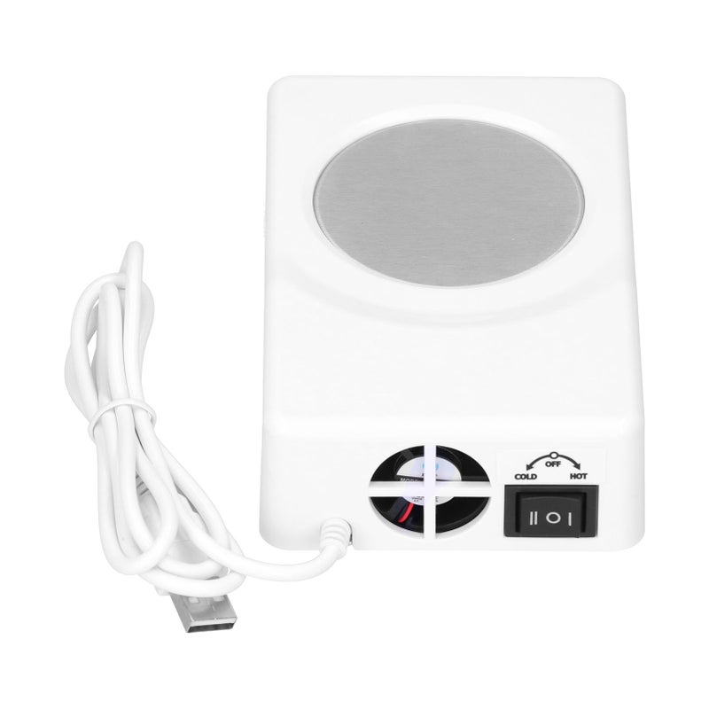 USB Heating Cooling Coaster Portable Cup Warmer Refrigeration Pad for Home Office Car Use - Image 5