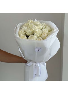 White Roses In White Fresh Flowers
