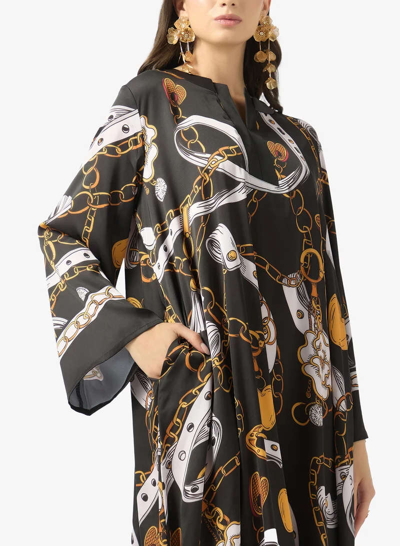 FYOR  Elegant Harmony Kaftan Dress for Women for Women | Best Price UAE