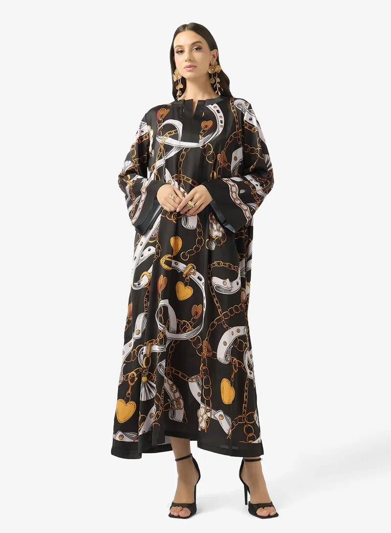 فايور Elegant Harmony Kaftan Dress for Women