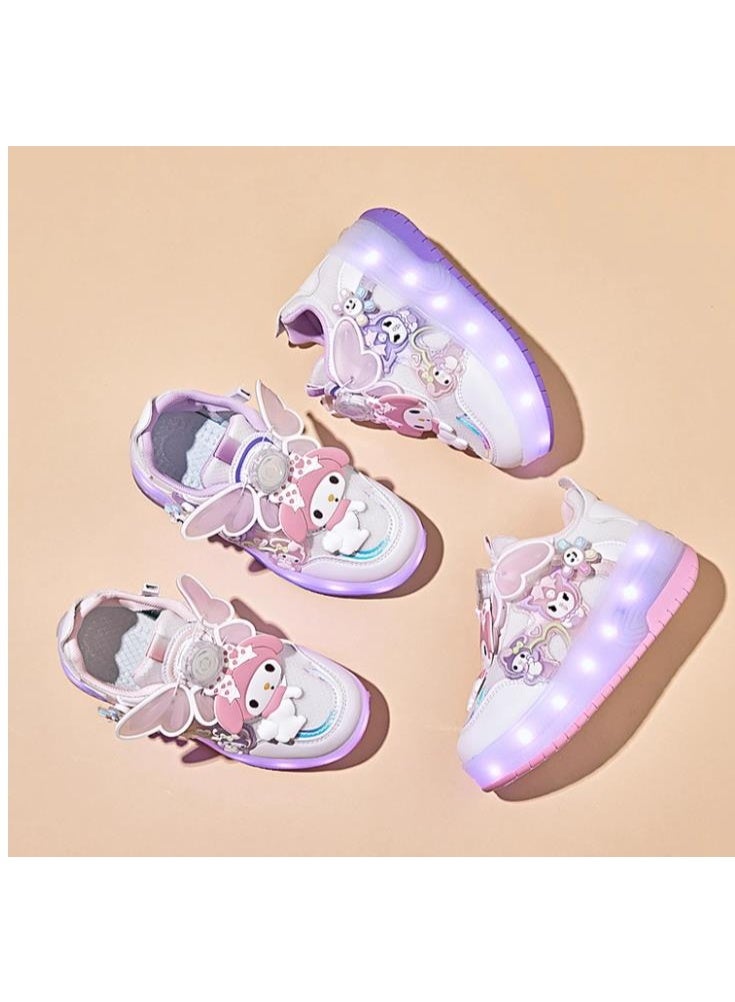 (نموذج جديد مع الأجنحة) حلو و عصري Roller Skates مع أضواء لامعة لأزواج التزلج على الجليد للأطفال - Image 5