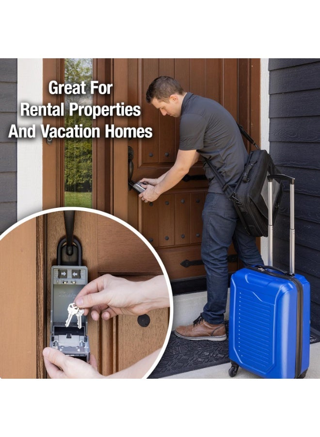 Master Lock High Capacity Key Lockbox, Combination Dial, Removable Shackle - Image 4