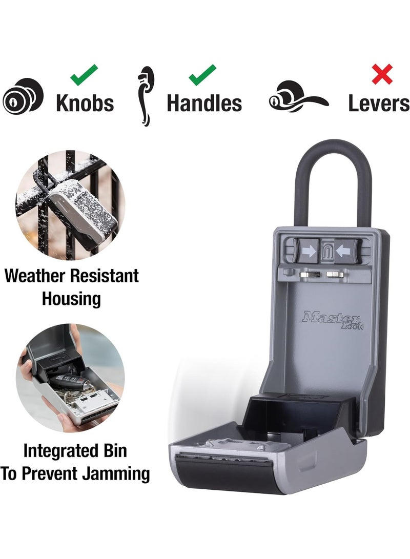 Master Lock High Capacity Key Lockbox, Combination Dial, Removable Shackle - Image 2