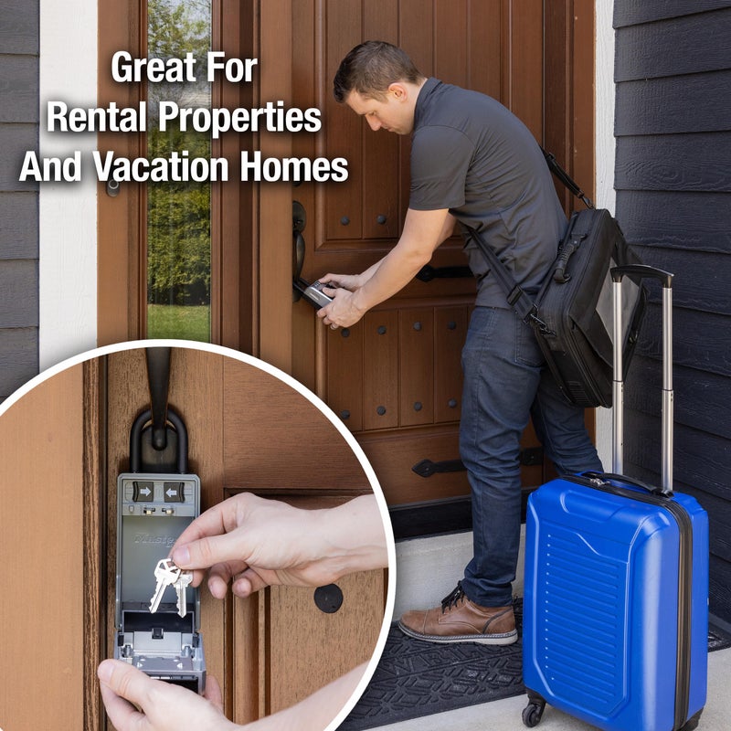 Master Lock High Capacity Key Lockbox, Combination Dial, Removable Shackle - Image 5