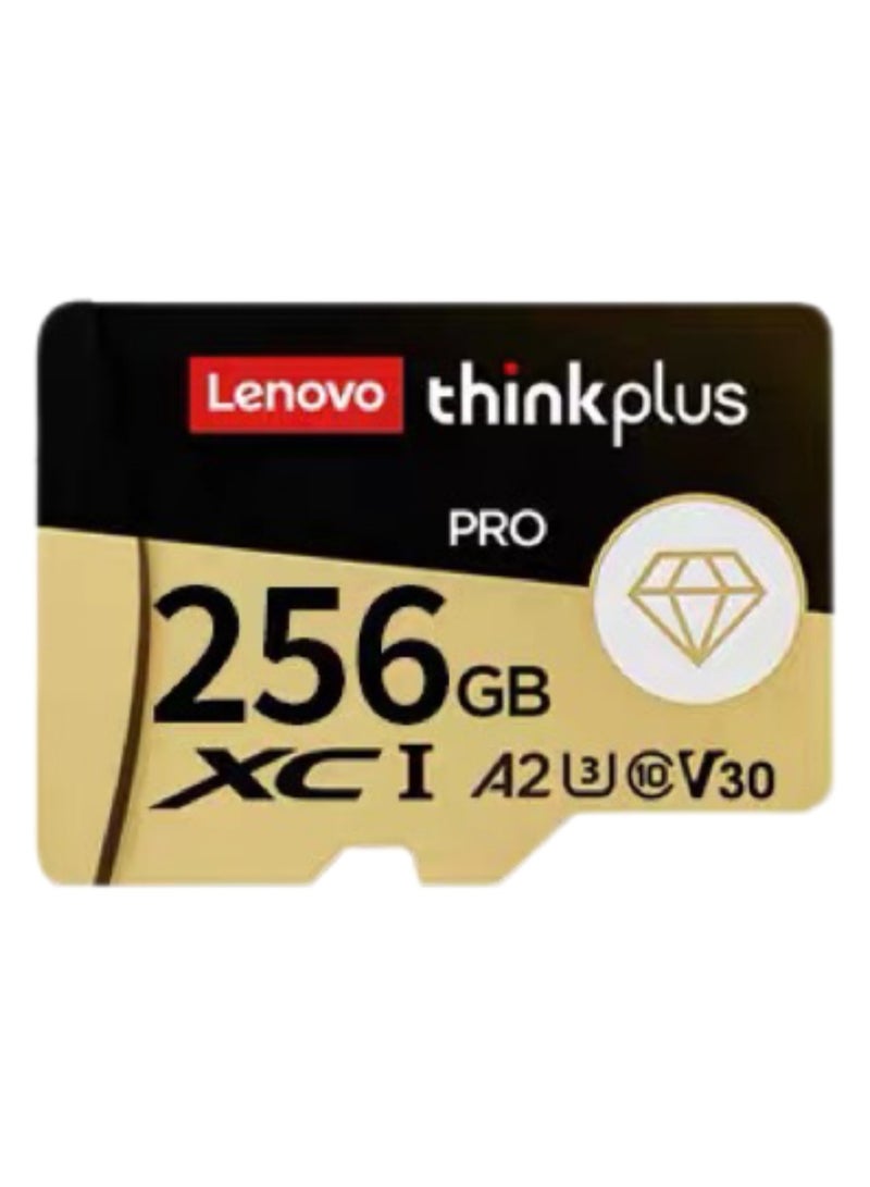 Lenovo thinkplus Platinum Edition 256GB U3 High-Speed TF Card, 130MB/s Read Speed, 4K Video Recording Memory Card for Surveillance, Dash Cam, Mobile Phone, Drone 256 GB - Image 1