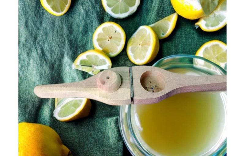Ervio Wooden Lemon Squeezer | Neem Wood Manual Lemon Juicer & Citrus Reamer | Eco-Friendly Handheld Lemon Press for Kitchen, Travel, Camping & Outdoor Use - Image 2