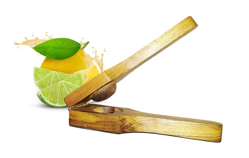 Ervio Wooden Lemon Squeezer | Neem Wood Manual Lemon Juicer & Citrus Reamer | Eco-Friendly Handheld Lemon Press for Kitchen, Travel, Camping & Outdoor Use - Image 1