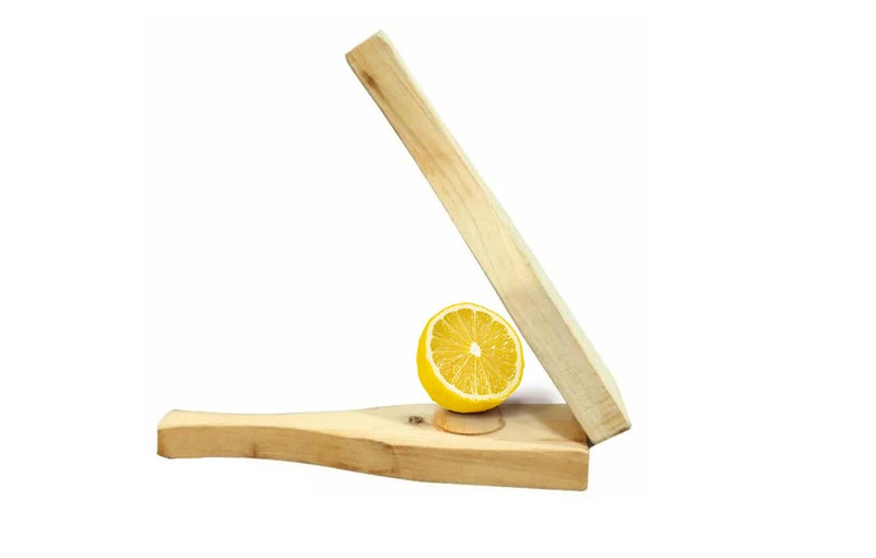Ervio Wooden Lemon Squeezer | Neem Wood Manual Lemon Juicer & Citrus Reamer | Eco-Friendly Handheld Lemon Press for Kitchen, Travel, Camping & Outdoor Use - Image 4
