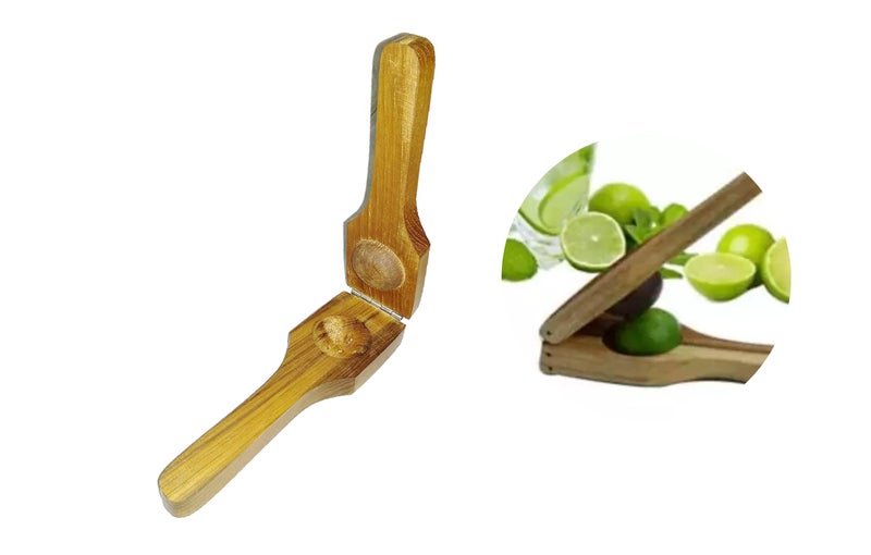 Ervio Wooden Lemon Squeezer | Neem Wood Manual Lemon Juicer & Citrus Reamer | Eco-Friendly Handheld Lemon Press for Kitchen, Travel, Camping & Outdoor Use - Image 5
