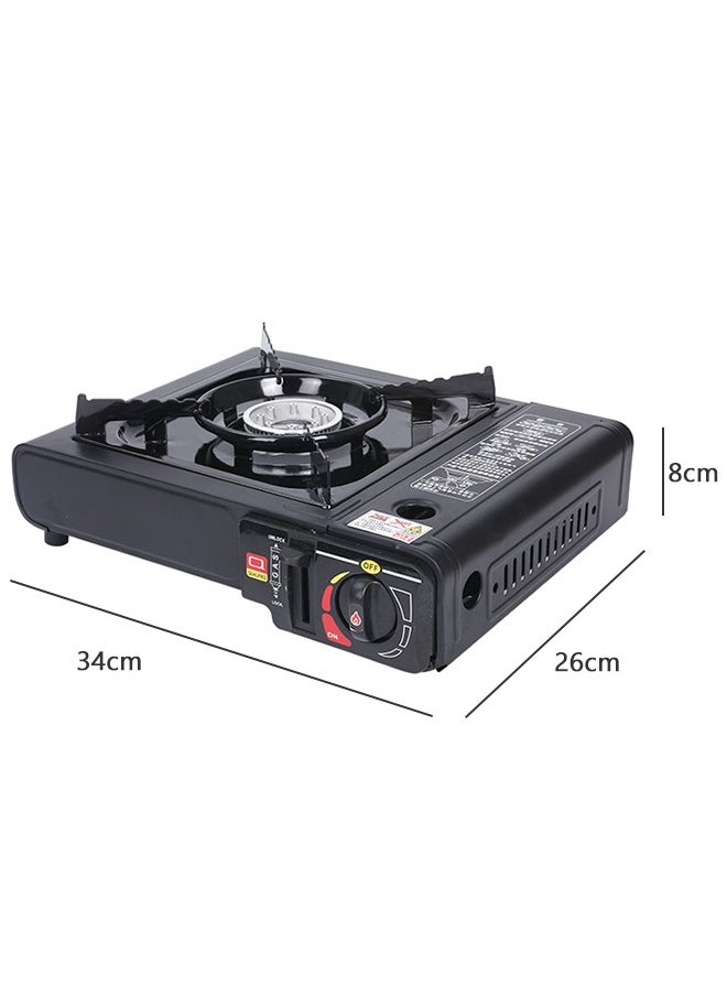 GROIC - GS-1000 7650 BTU موقد غاز البوتان المحمول، موقد كاسيت خارجي محمول للتخييم، موقد غاز واحد للتخييم والنزهة - Image 1