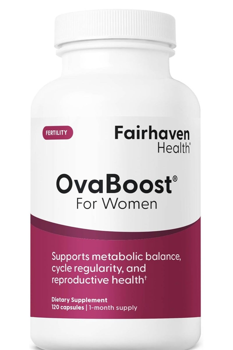 fairhaven health أوفا بوست للنساء - مكمل خصوبة الإناث، للتبويض وجودة البويضات، يتضمن ميو-إينوزيتول والفولات ومرافق الإنزيم Q10 والفيتامينات - كمية تكفي لمدة شهر واحد - Image 1