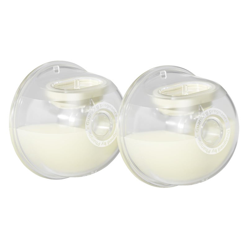 Phanpy Wearable Breast Pump Milk Collector Cup, New Cup Parts, Original Phanpy Breast Pump Replacement Accessories, 24 mm Flange and 20mm Insert Included, 15 oz / 420 ml, 2 Piece - Image 1