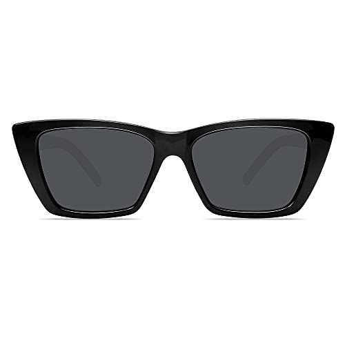 WOWSUN Narrow Small Vintage Polarized Cat Eye Sunglasses for Women - Image 4