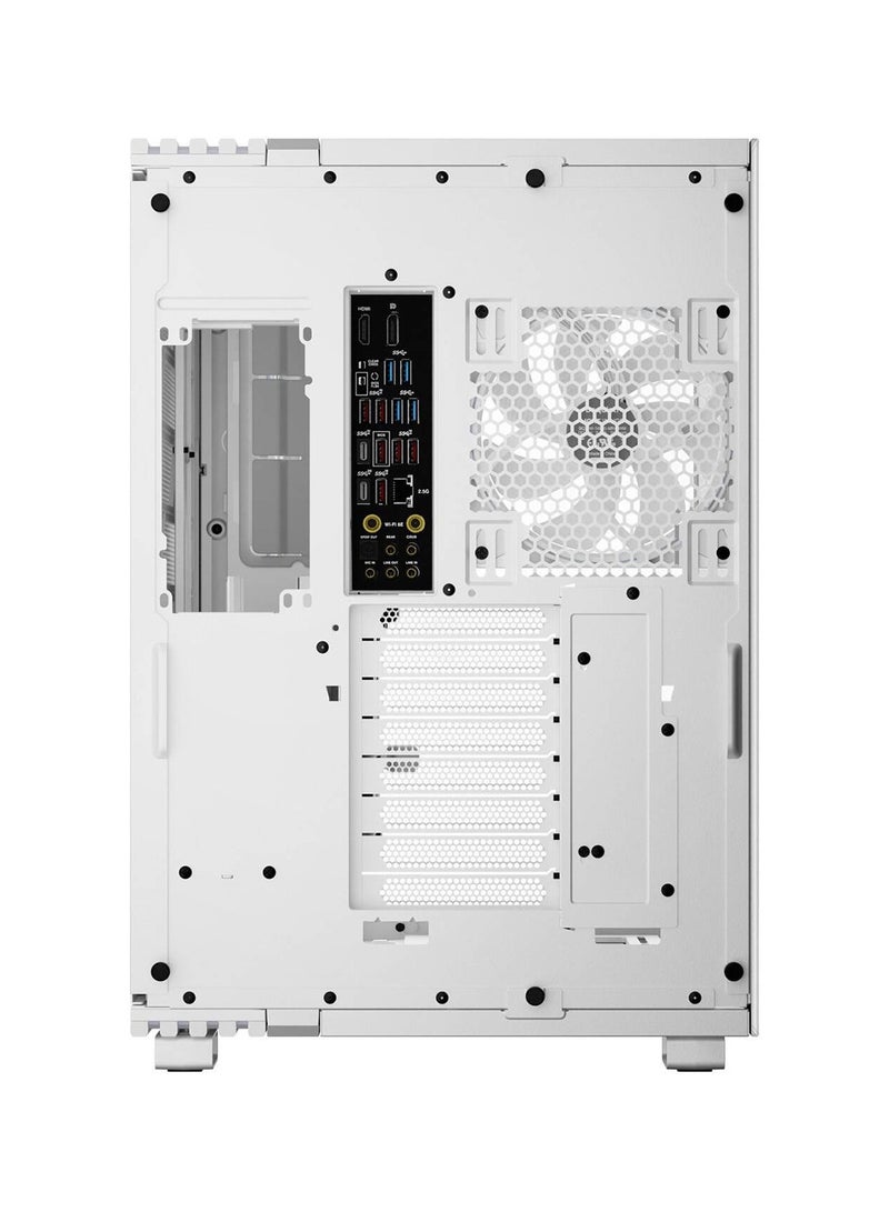 بي كوايت! هيكل كمبيوتر ARGB كامل البرج بقاعدة إضاءة 900FX، ألواح أمامية وجانبية من الزجاج المقسّى، 4 مراوح ARGB LightWings PWM بقطر 140 مم + شريط LED ARGB بطول 3 أمتار، تصميم قابل للعكس، حتى 10 فتحات للمراوح ودعم مشعاع مزدوج بقطر 420 مم، منفذ USB3.2 Gen2 Type-C، منفذا USB3.2 Type-A، صوت عالي الدقة - حامل VGA، موزعات مروحة/RGB وفلاتر غبار، أبيض | BGW72 - Image 3