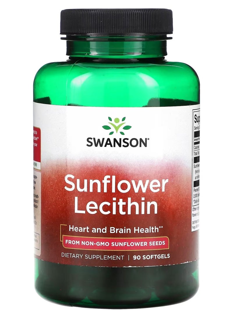 Swanson, Sunflower Lecithin, 90 Softgels