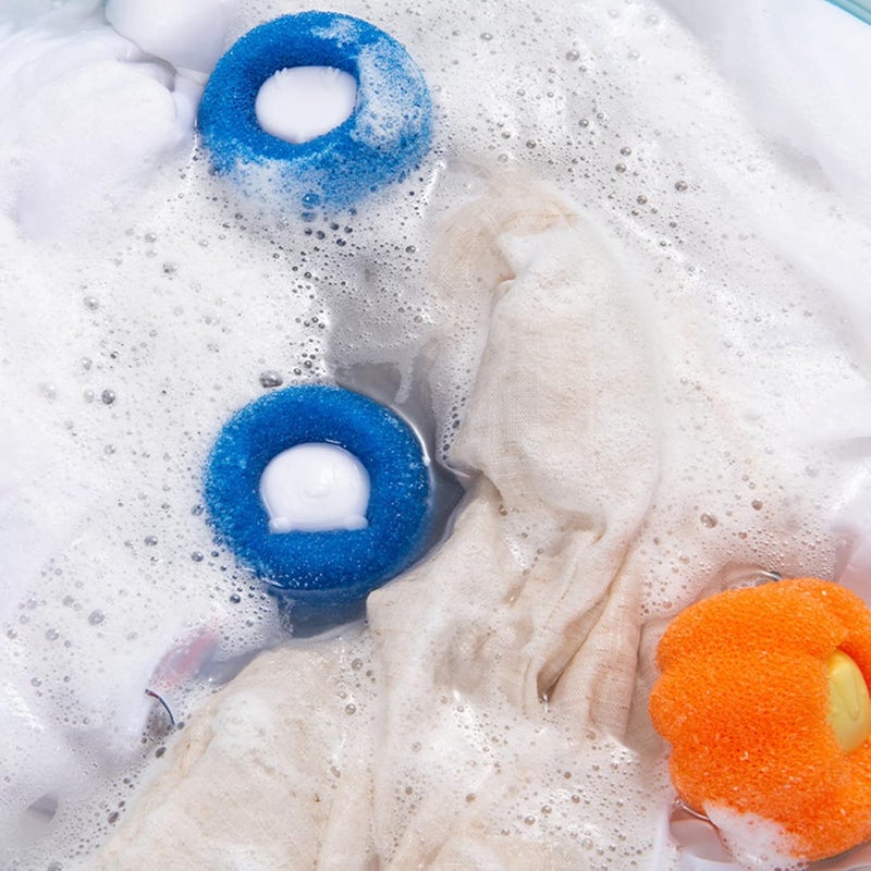 woobles 4pcs Magic Laundry Balls Washing Machine Clothes Softener Dirt Clean Ball Anti-winding Household Cleaning Decontamination laundry balls for washing machine - Image 5