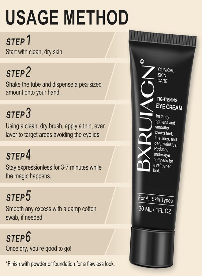BXRUIAGN Instant Eye Tightener - Quickly Reduces Dark Circles, Eye Bags, Puffiness and wrinkles, Locks in Moisture- 1 OZ - Image 4