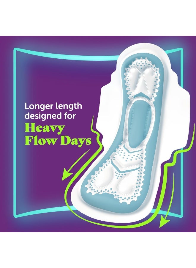 Always Aloe Cool Pads for Heavy Days, 24 XL Maxi Thick Pads - Image 3