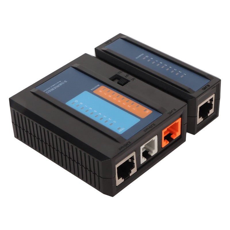 ديووو كاشف كابل الشبكة 2 في 1 RJ45 RJ11 مع مؤشر LED لاختبار اتصال خط الهاتف - أداة محمولة لتشخيص الأعطال لصيانة المكاتب والأماكن الخارجية - Image 3
