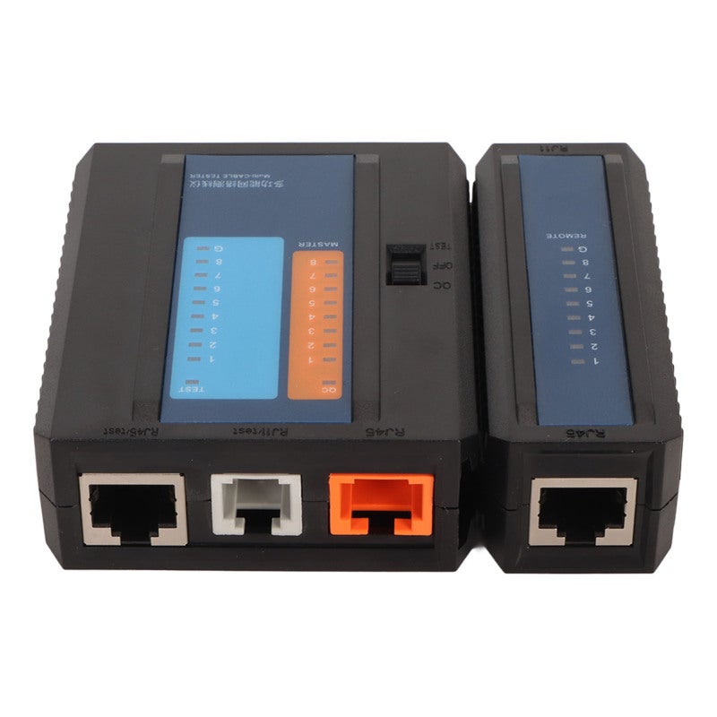 ديووو كاشف كابل الشبكة 2 في 1 RJ45 RJ11 مع مؤشر LED لاختبار اتصال خط الهاتف - أداة محمولة لتشخيص الأعطال لصيانة المكاتب والأماكن الخارجية - Image 1
