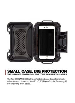 Nanuk 330-0001 Nano Series Waterproof Large Hard Case for Phones, Cameras and Electronics (Black)  - Image 3